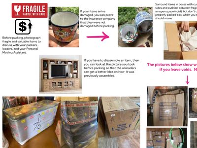 how to pack cartons and truck for move to MX